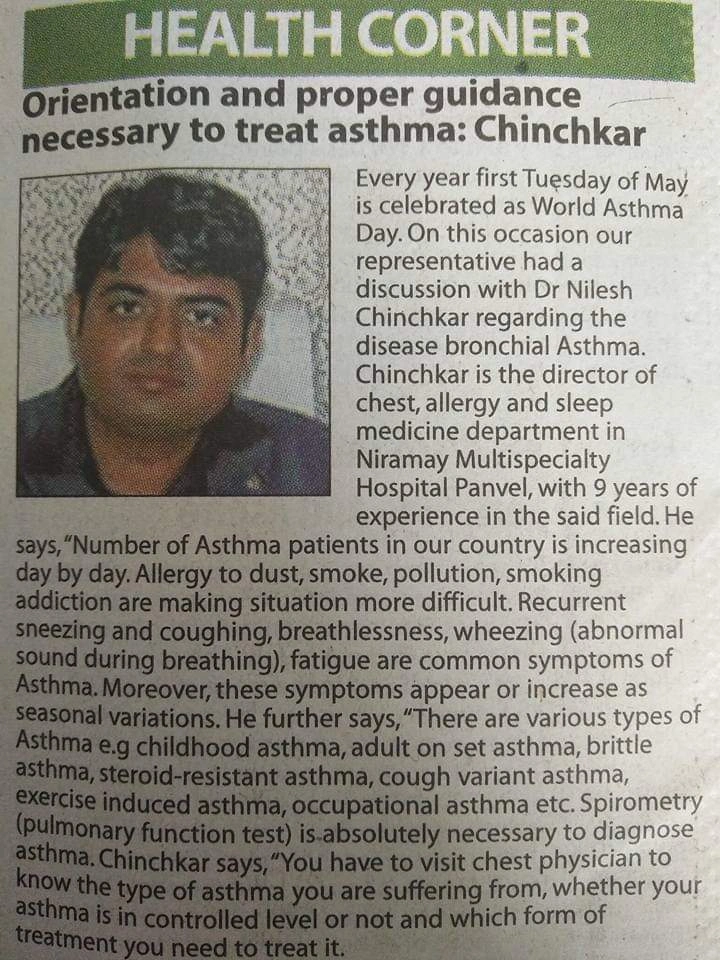 Research Publication 2 - Dr. Nilesh Chinchkar Pulmonologist Panvel